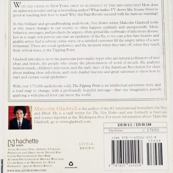 The Tipping Point: How Little Things Can Make a Big Difference Malcolm Gladwell - Picture 3 of 3